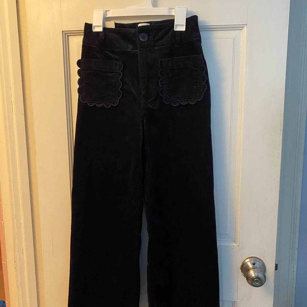 Anthropologie Maeve Collette Corduroy Navy Nwt